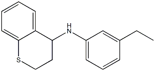 N-(3-ethylphenyl)-3,4-dihydro-2H-1-benzothiopyran-4-amine Struktur