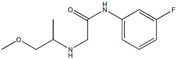 N-(3-fluorophenyl)-2-[(1-methoxypropan-2-yl)amino]acetamide Struktur