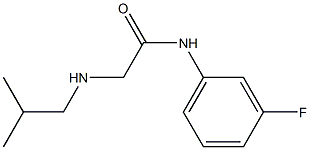 N-(3-fluorophenyl)-2-[(2-methylpropyl)amino]acetamide Struktur