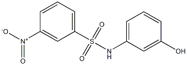 N-(3-hydroxyphenyl)-3-nitrobenzene-1-sulfonamide Struktur