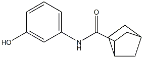 N-(3-hydroxyphenyl)bicyclo[2.2.1]heptane-2-carboxamide Struktur