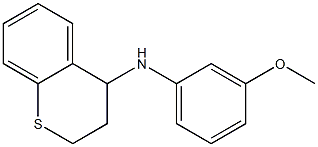 N-(3-methoxyphenyl)-3,4-dihydro-2H-1-benzothiopyran-4-amine Struktur