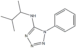 N-(3-methylbutan-2-yl)-1-phenyl-1H-1,2,3,4-tetrazol-5-amine Struktur