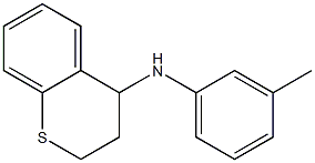 N-(3-methylphenyl)-3,4-dihydro-2H-1-benzothiopyran-4-amine Struktur