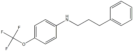 N-(3-phenylpropyl)-4-(trifluoromethoxy)aniline Struktur