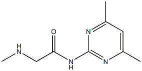 N-(4,6-dimethylpyrimidin-2-yl)-2-(methylamino)acetamide Struktur