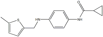 N-(4-{[(5-methylthiophen-2-yl)methyl]amino}phenyl)cyclopropanecarboxamide Struktur