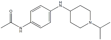 N-(4-{[1-(propan-2-yl)piperidin-4-yl]amino}phenyl)acetamide Struktur