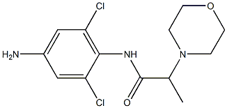 N-(4-amino-2,6-dichlorophenyl)-2-(morpholin-4-yl)propanamide Struktur