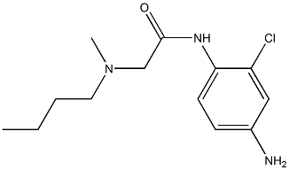 N-(4-amino-2-chlorophenyl)-2-[butyl(methyl)amino]acetamide Struktur