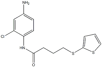 N-(4-amino-2-chlorophenyl)-4-(thiophen-2-ylsulfanyl)butanamide Struktur