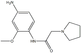 N-(4-amino-2-methoxyphenyl)-2-pyrrolidin-1-ylacetamide Struktur