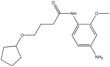 N-(4-amino-2-methoxyphenyl)-4-(cyclopentyloxy)butanamide Struktur