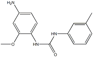 N-(4-amino-2-methoxyphenyl)-N'-(3-methylphenyl)urea Struktur