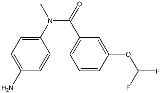 N-(4-aminophenyl)-3-(difluoromethoxy)-N-methylbenzamide Struktur