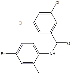 N-(4-bromo-2-methylphenyl)-3,5-dichlorobenzamide Struktur