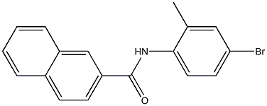 N-(4-bromo-2-methylphenyl)naphthalene-2-carboxamide Struktur