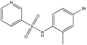 N-(4-bromo-2-methylphenyl)pyridine-3-sulfonamide Struktur