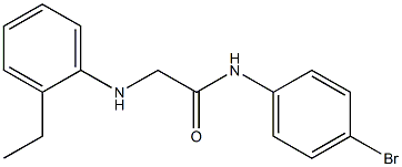 N-(4-bromophenyl)-2-[(2-ethylphenyl)amino]acetamide Struktur