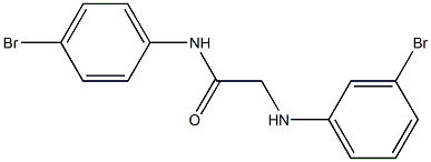 N-(4-bromophenyl)-2-[(3-bromophenyl)amino]acetamide Struktur