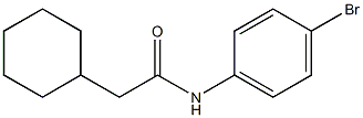 N-(4-bromophenyl)-2-cyclohexylacetamide Struktur