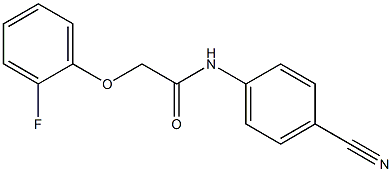 N-(4-cyanophenyl)-2-(2-fluorophenoxy)acetamide Struktur