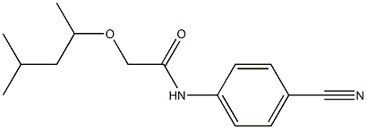 N-(4-cyanophenyl)-2-[(4-methylpentan-2-yl)oxy]acetamide Struktur