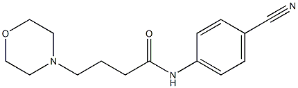 N-(4-cyanophenyl)-4-(morpholin-4-yl)butanamide Struktur