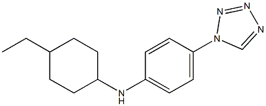 N-(4-ethylcyclohexyl)-4-(1H-1,2,3,4-tetrazol-1-yl)aniline Struktur