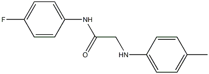 N-(4-fluorophenyl)-2-[(4-methylphenyl)amino]acetamide Struktur