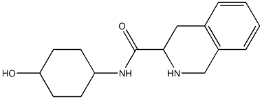 N-(4-hydroxycyclohexyl)-1,2,3,4-tetrahydroisoquinoline-3-carboxamide Struktur