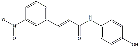 N-(4-hydroxyphenyl)-3-(3-nitrophenyl)prop-2-enamide Struktur