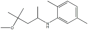 N-(4-methoxy-4-methylpentan-2-yl)-2,5-dimethylaniline Struktur