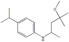 N-(4-methoxy-4-methylpentan-2-yl)-4-(propan-2-yl)aniline Struktur