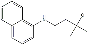 N-(4-methoxy-4-methylpentan-2-yl)naphthalen-1-amine Struktur