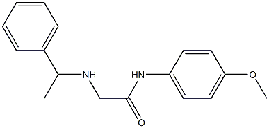 N-(4-methoxyphenyl)-2-[(1-phenylethyl)amino]acetamide Struktur