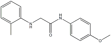 N-(4-methoxyphenyl)-2-[(2-methylphenyl)amino]acetamide Struktur