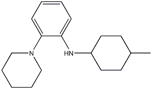 N-(4-methylcyclohexyl)-2-(piperidin-1-yl)aniline Struktur