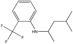 N-(4-methylpentan-2-yl)-2-(trifluoromethyl)aniline Struktur