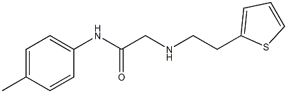 N-(4-methylphenyl)-2-{[2-(thiophen-2-yl)ethyl]amino}acetamide Struktur