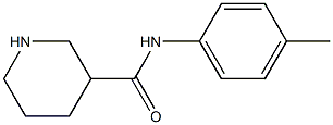 N-(4-methylphenyl)piperidine-3-carboxamide Struktur