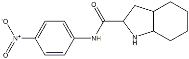 N-(4-nitrophenyl)-octahydro-1H-indole-2-carboxamide Struktur