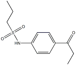 N-(4-propanoylphenyl)propane-1-sulfonamide Struktur