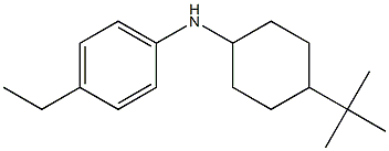 N-(4-tert-butylcyclohexyl)-4-ethylaniline Struktur