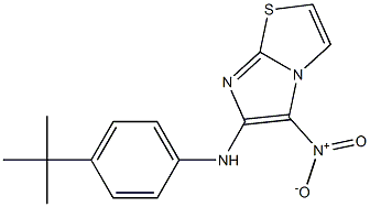 N-(4-tert-butylphenyl)-5-nitroimidazo[2,1-b][1,3]thiazol-6-amine Struktur