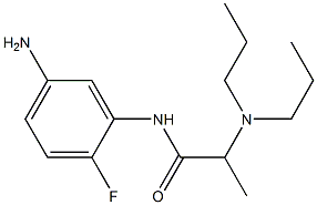 N-(5-amino-2-fluorophenyl)-2-(dipropylamino)propanamide Struktur