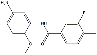 N-(5-amino-2-methoxyphenyl)-3-fluoro-4-methylbenzamide Struktur