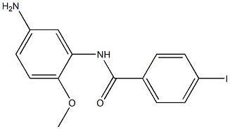 N-(5-amino-2-methoxyphenyl)-4-iodobenzamide Struktur