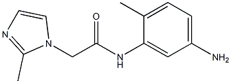 N-(5-amino-2-methylphenyl)-2-(2-methyl-1H-imidazol-1-yl)acetamide Struktur