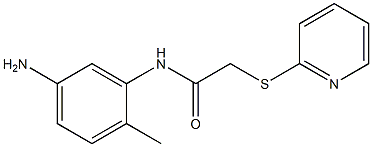 N-(5-amino-2-methylphenyl)-2-(pyridin-2-ylsulfanyl)acetamide Struktur